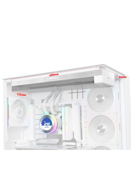 Lian Li Ga Ii Hydroshift Ii Lcd-C 360N Procesor Chłodnica Cieczy All-In-One Biały