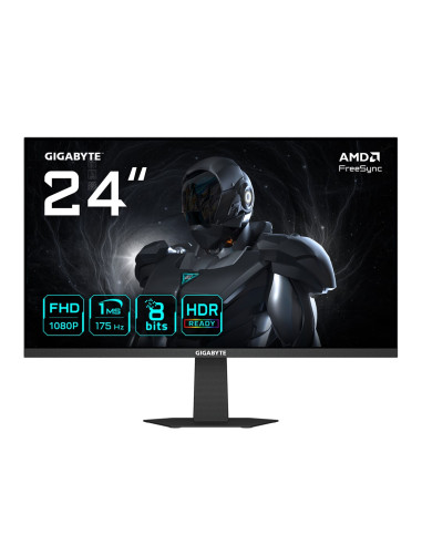 Gigabyte Gs24F14A, 23,8 Zoll Full-Hd Gaming-Monitor, 175Hz, Ips-Panel, Adaptive-Sync