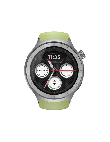Motorola Moto Watch 512Mb Silver_Stainless Steel + Herbal Garden_Silicone  Silver