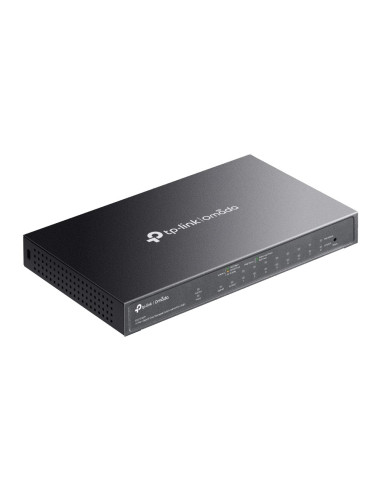 Tp-Link Omada Es210Gmp Łącza Sieciowe Zarządzany Gigabit Ethernet (10/100/1000) Obsługa Poe Czarny