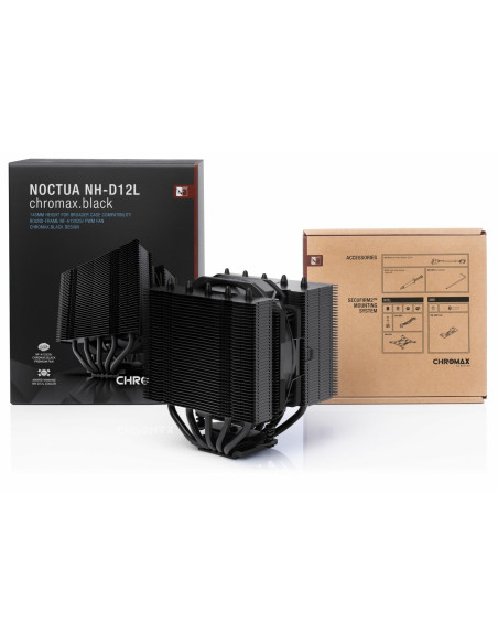 Noctua Nh-D12L Procesor Chłodnica Powietrza 12 Cm Aluminium, Czarny 1 Szt.