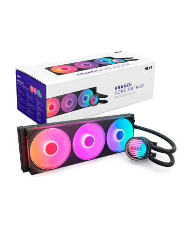 Nzxt Kraken Core 360 Rgb Procesor Zestaw Do Chłodzenia Płynami 12 Cm Czarny 1 Szt.