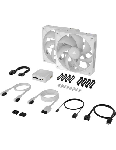 Corsair Icue Link Rx140 Max Rgb Obudowa Komputera Wentylator 14 Cm Biały 2 Szt.