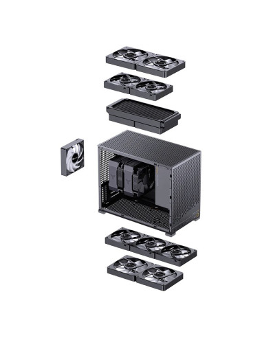 Jonsbo D32 Pro Midi Tower Czarny
