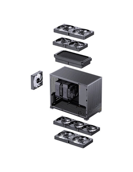 Jonsbo D32 Pro Midi Tower Czarny