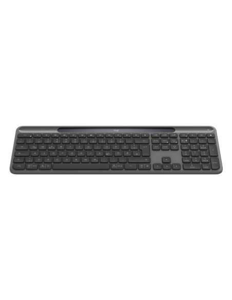Logitech Signature Slim Solar+ K980 Klawiatura Uniwersalne Rf Wireless + Bluetooth Qwertz Niemiecki Grafitowy