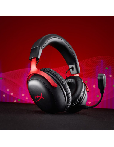 Hyperx Cloud Iii Wireless – Bezprzewodowy Zestaw Słuchawkowy Do Gier (Czarno-Czerwony)