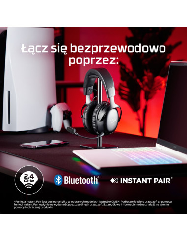 Hyperx Cloud Iii Wireless – Bezprzewodowy Zestaw Słuchawkowy Do Gier (Czarno-Czerwony)