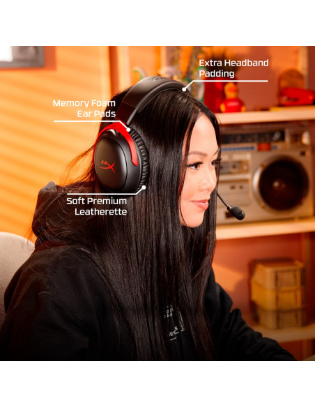 Hyperx Cloud Iii Wireless – Bezprzewodowy Zestaw Słuchawkowy Do Gier (Czarno-Czerwony)