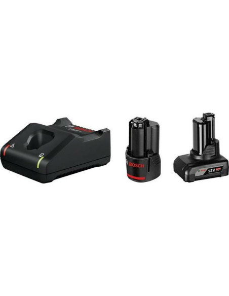 Bosch 1 X Gba 12V 2.0Ah + 1 X Gba 12V 4.0Ah + Gal 12V-40 Professional Ładowarka Akumulatorów Akumulator Do Domowego Użytku Prąd 
