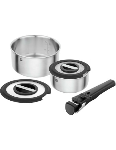 Zwilling Unlock Zestaw 2 Garnków Z Pokrywkami + Uchwyt