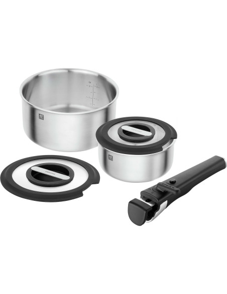 Zwilling Unlock Zestaw 2 Garnków Z Pokrywkami + Uchwyt