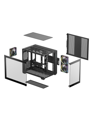 Deepcool Cg330 3F Tower Czarny