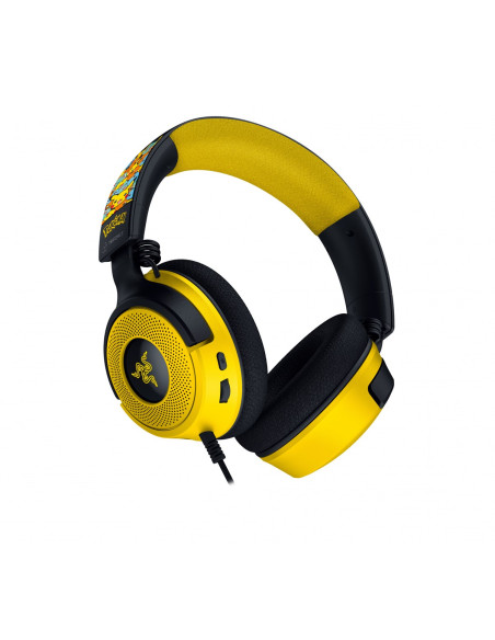 Razer Kraken V4 X Pokemon Zestaw Słuchawkowy Przewodowa Opaska Na Głowę Gaming Usb Type-C / Usb Type-A Czarny, Żółty