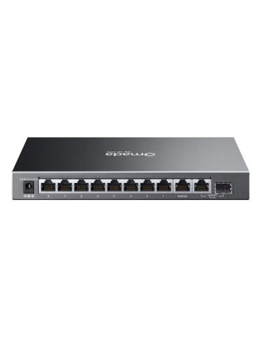 Tp-Link Omada Es210Gp Przełącznik Sieciowy Zarządzany L2 Gigabit Ethernet (10/100/1000) Obsługa Poe Din Rail Czarny