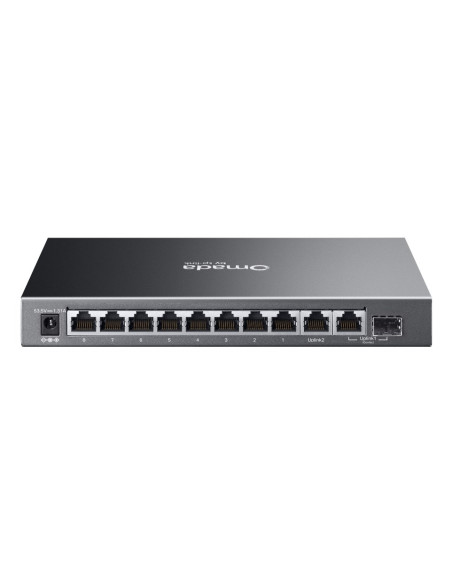Tp-Link Omada Es210Gp Przełącznik Sieciowy Zarządzany L2 Gigabit Ethernet (10/100/1000) Obsługa Poe Din Rail Czarny
