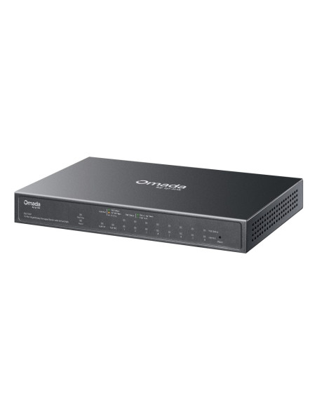 Tp-Link Omada Es210Gp Przełącznik Sieciowy Zarządzany L2 Gigabit Ethernet (10/100/1000) Obsługa Poe Din Rail Czarny
