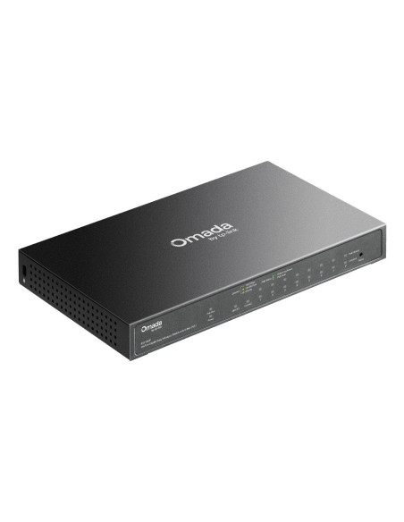 Tp-Link Omada Es210Gp Przełącznik Sieciowy Zarządzany L2 Gigabit Ethernet (10/100/1000) Obsługa Poe Din Rail Czarny