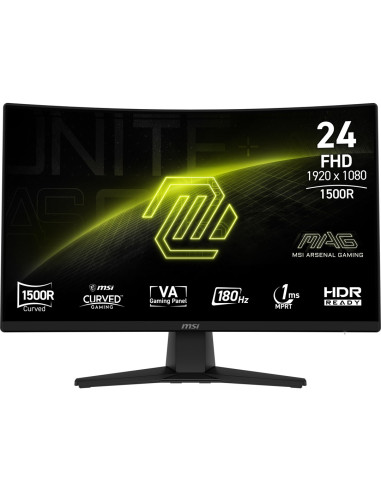 Msi Mag 242C Monitor Komputerowy 59,9 Cm (23.6") 1920 X 1080 Px Full Hd Lcd Czarny
