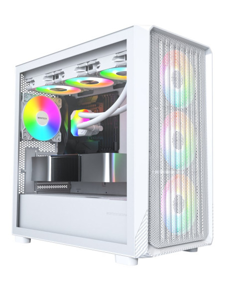 Montech X5M (W) Zabezpieczenia & Uchwyty Komputerów Micro Tower Biały
