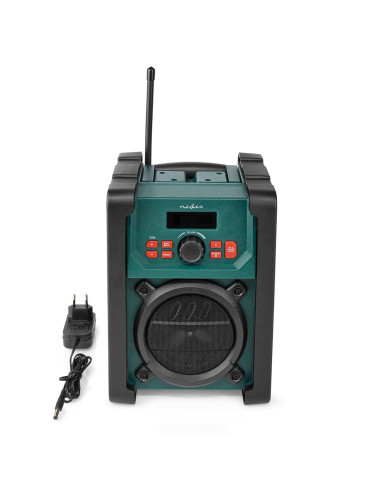 Nedis Rddb3100Gn Radio Przenośny Analogowe I Cyfrowe Czarny, Zielony