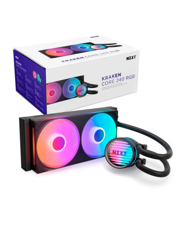 Nzxt Kraken Core 240 Rgb Procesor Zestaw Do Chłodzenia Płynami 12 Cm Czarny 1 Szt.