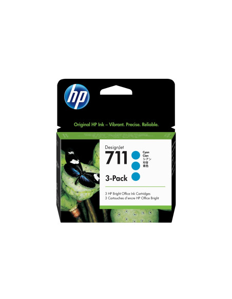 Hp Zestaw 3 Sztuk Błękitnych Wkładów Atramentowych 711 Designjet 29 Ml