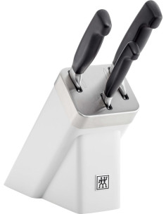 Zwilling Four Star Zestaw 3 Noży W Bloku Samoostrzącym Biały