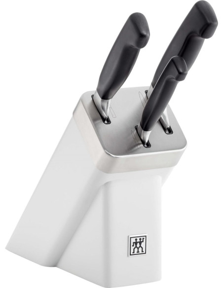 Zwilling Four Star Zestaw 3 Noży W Bloku Samoostrzącym Biały