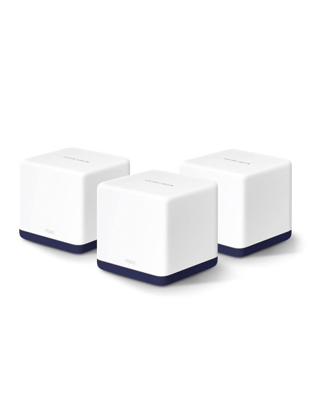 Mercusys Halo H50G (3-Pack) Dual-Band (2.4 Ghz/5 Ghz) Wi-Fi 5 (802.11Ac) Biały Wewnętrzny