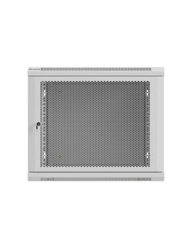 Szafa Instalacyjna Rack Wisząca 19" 9U 600X600 Szara Drzwi Perforowane Lanberg (Flat Pack)