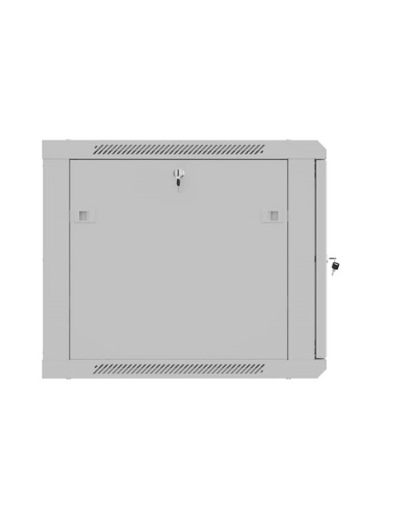 Szafa Instalacyjna Rack Wisząca 19" 9U 600X600 Szara Drzwi Perforowane Lanberg (Flat Pack)