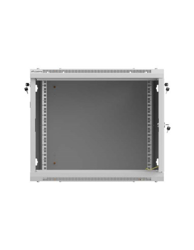 Szafa Instalacyjna Rack Wisząca 19" 9U 600X600 Szara Drzwi Perforowane Lanberg (Flat Pack)
