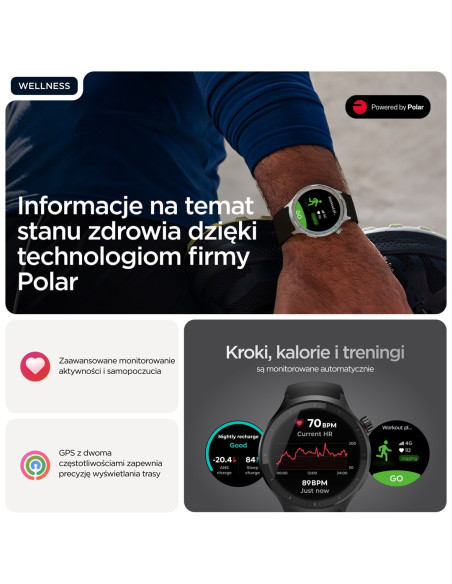 Motorola Moto Watch 512Mb Volcanic Ash_Silicone Black