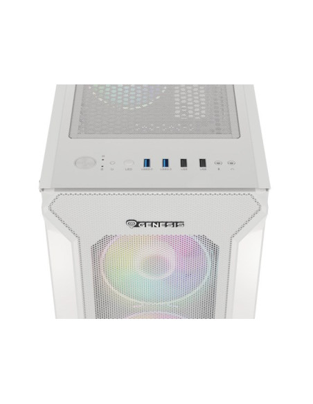 Genesis Obudowa Irid 505 Argb Biała Midi Tower Npc-1872