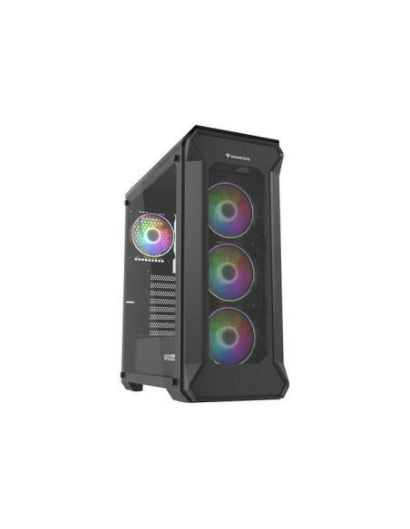 Obudowa Natec Genesis Irid 505 Argb Npc-1518 (Atx. Micro Atx. Mini Itx  Kolor Czarny)