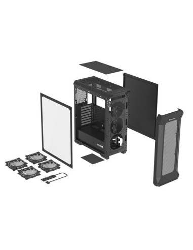 Obudowa Natec Genesis Irid 505 Argb Npc-1518 (Atx. Micro Atx. Mini Itx  Kolor Czarny)