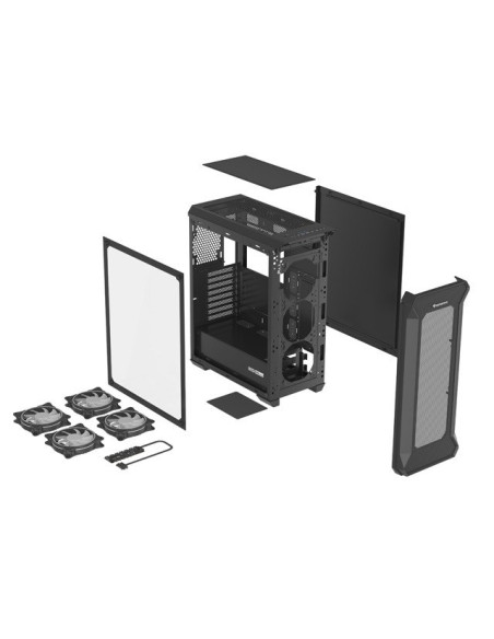 Obudowa Natec Genesis Irid 505 Argb Npc-1518 (Atx. Micro Atx. Mini Itx  Kolor Czarny)