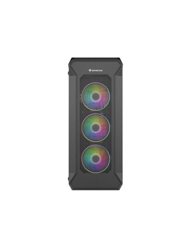 Obudowa Natec Genesis Irid 505 Argb Npc-1518 (Atx. Micro Atx. Mini Itx  Kolor Czarny)