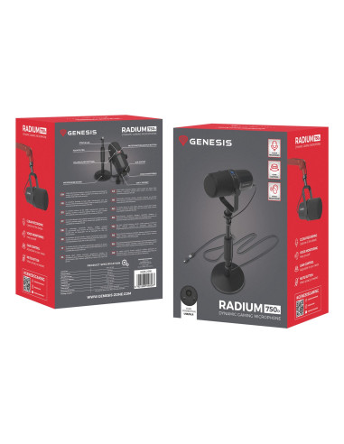 Mikrofon Genesis Radium 750D Studyjny Usb/Xlr Statyw