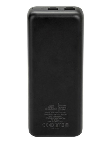 Rivacase Va1080 Bank Mocy Litowo-Polimerowy (Lipo) 30000 Mah Czarny, Niebieski