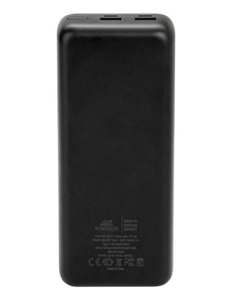 Rivacase Va1080 Bank Mocy Litowo-Polimerowy (Lipo) 30000 Mah Czarny, Niebieski