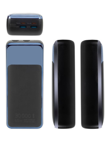 Rivacase Va1080 Bank Mocy Litowo-Polimerowy (Lipo) 30000 Mah Czarny, Niebieski