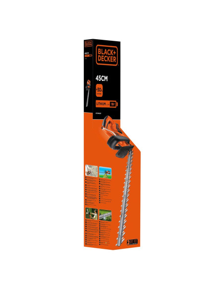 Black & Decker Gtc1845L20-Qw Urządzenie Elektryczne Do Strzyżenia Żywopłotów Podwójne Ostrze 2,6 Kg