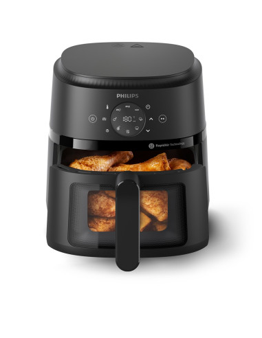 Philips 2000 Series Na220/00 Frytkownica Pojedyńczy 4,2 L Autonomiczny 1500 W Frytkownica Na Gorące Powietrze Czarny