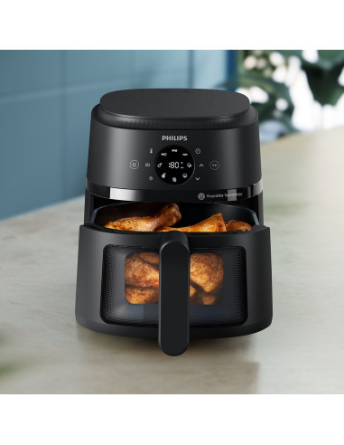 Philips 2000 Series Na220/00 Frytkownica Pojedyńczy 4,2 L Autonomiczny 1500 W Frytkownica Na Gorące Powietrze Czarny
