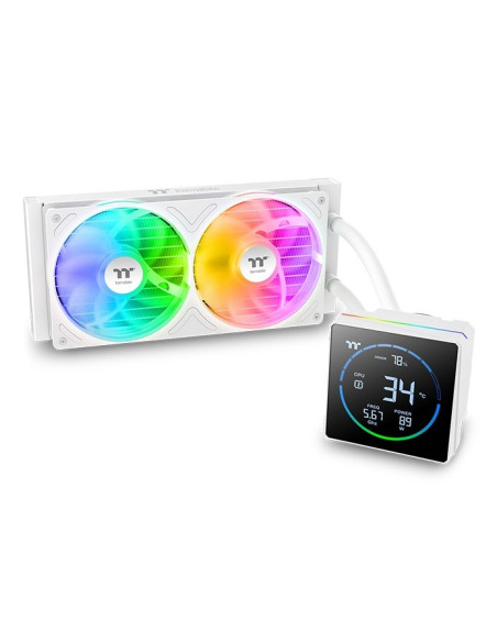 Thermaltake Th240-S V3 Argb Procesor Chłodnica Cieczy All-In-One 12 Cm Biały 1 Szt.
