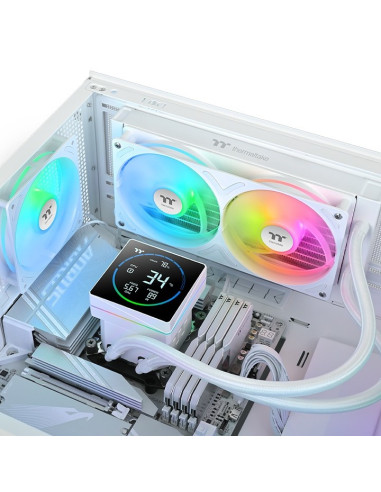 Thermaltake Th240-S V3 Argb Procesor Chłodnica Cieczy All-In-One 12 Cm Biały 1 Szt.