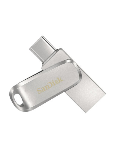 Sandisk Ultra Dual Drive Luxe Pamięć Usb 512 Gb Usb Type-A / Usb Type-C 3.2 Gen 1 (3.1 Gen 1) Stal Nierdzewna
