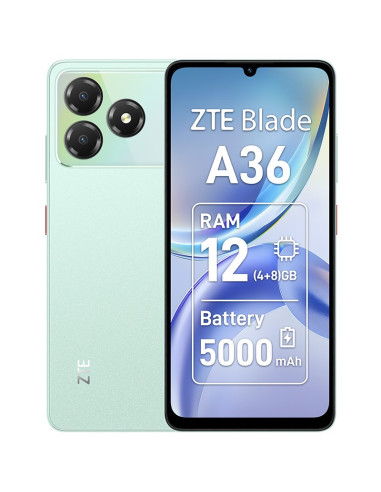 Zte Blade A36 17,1 Cm (6.75") Dual Sim Android 15 4G Usb Type-C 4 Gb 64 Gb 5000 Mah Zielony